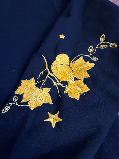 Pilgrim - Embroidered Navy Crewneck - MADE TO ORDER